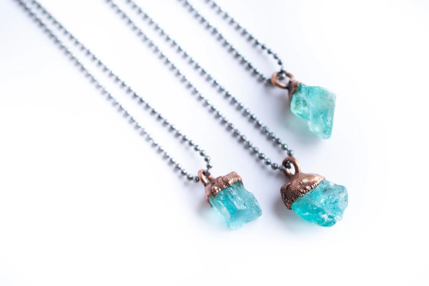 SALE Rough apatite necklace | Blue apatite necklace
