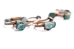 SALE Rough apatite ring | Blue apatite ring
