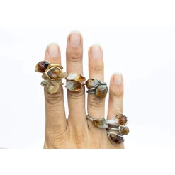 SALE Rough Citrine ring | Natural citrine ring