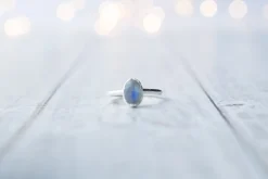 SALE Silver Moonstone ring | June Birthstone Ring