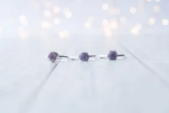 SALE Silver Ruby ring | Red ruby crystal ring
