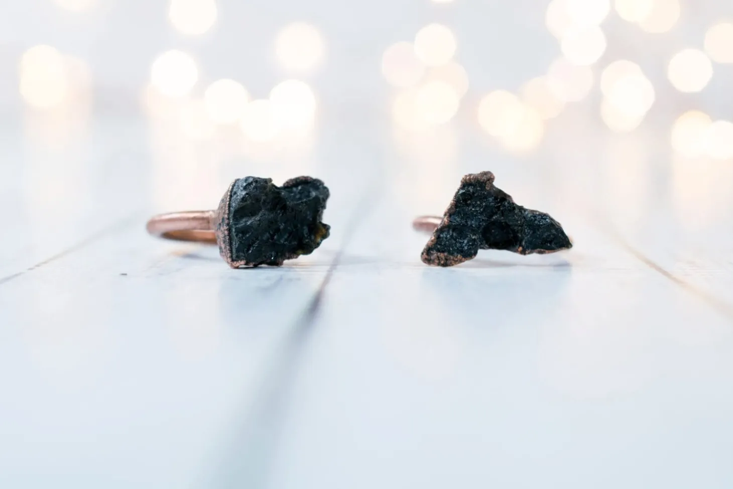 SALE Tektite ring | Raw Tektite stacking ring