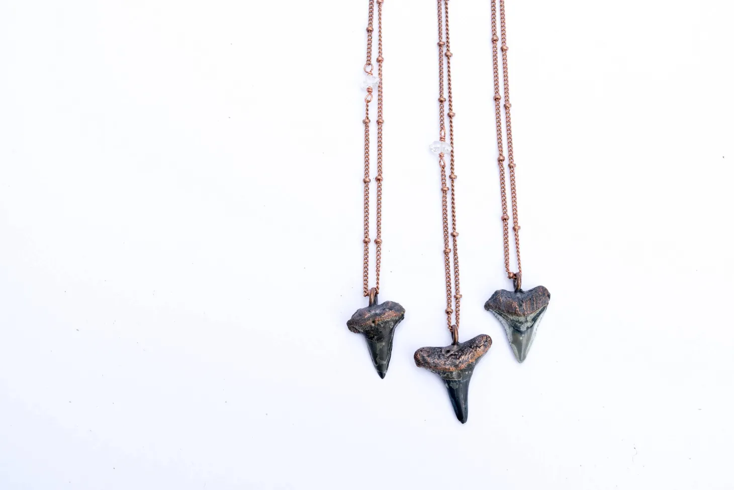 Shark's tooth pendant | Electroformed copper shark tooth pendant