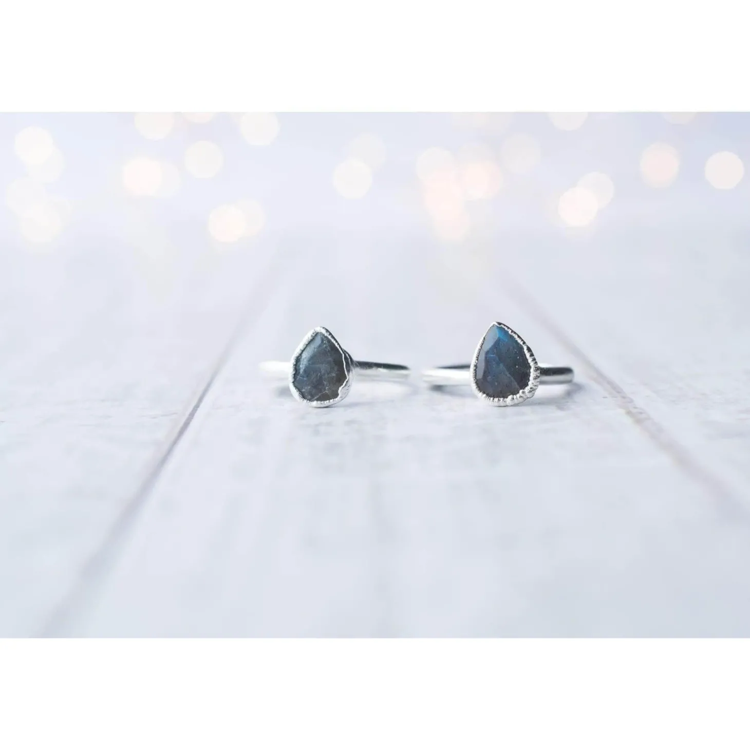Silver Labradorite feldspar ring | Silver Labradorite Ring