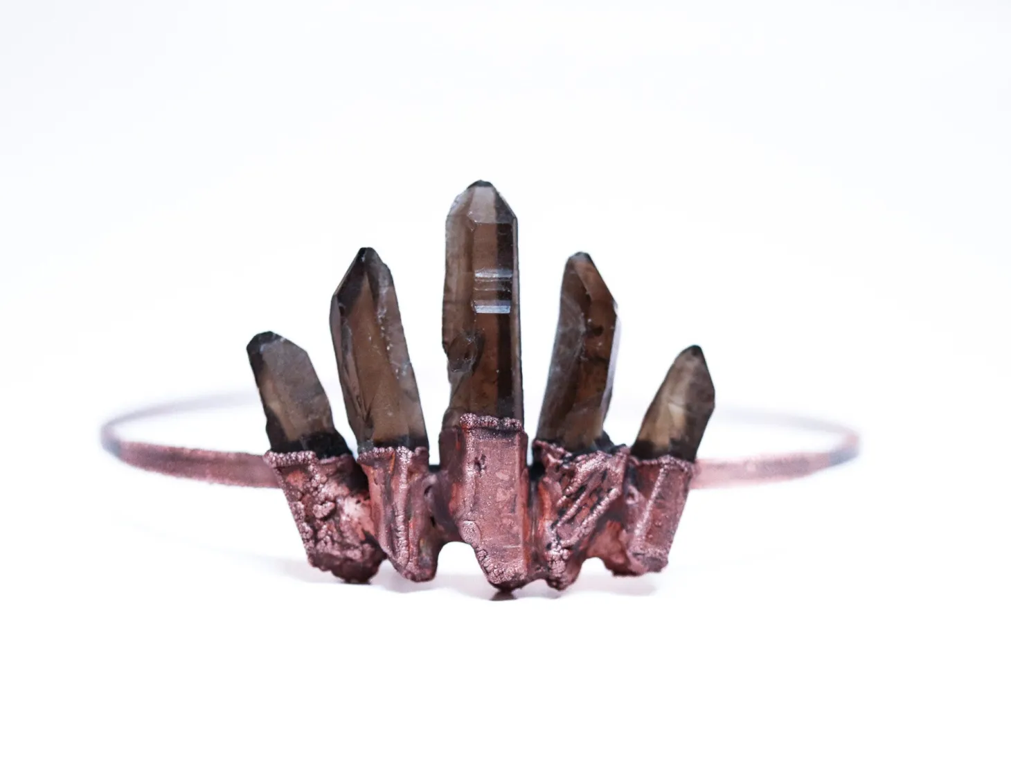 Smokey quartz crown | Raw smokey quartz crown