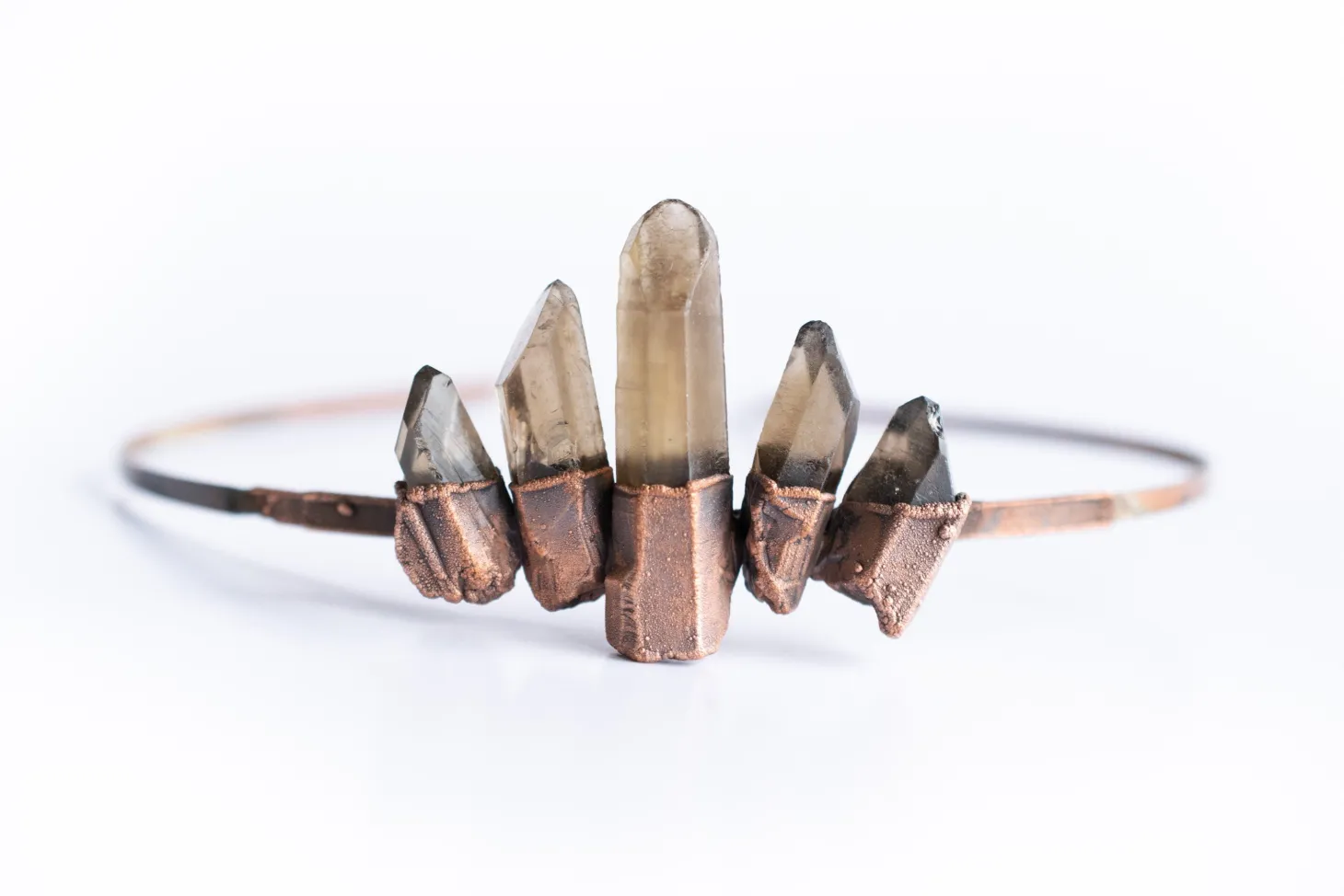 Smokey quartz crown | Raw smokey quartz crown