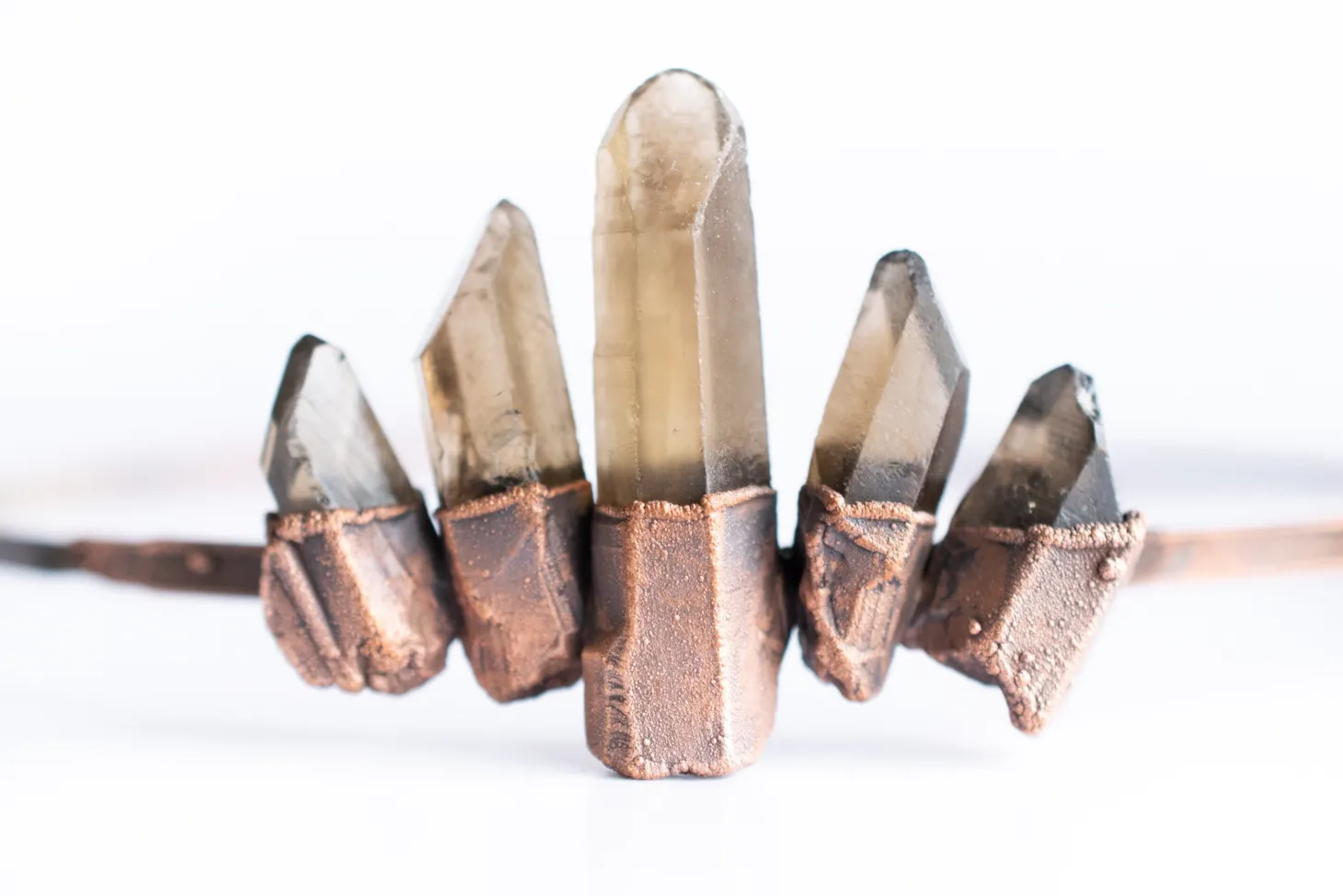 Smokey quartz crown | Raw smokey quartz crown