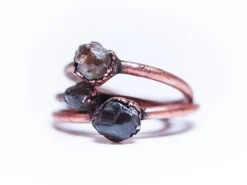 Spessartine Garnet ring | Orange Garnet ring