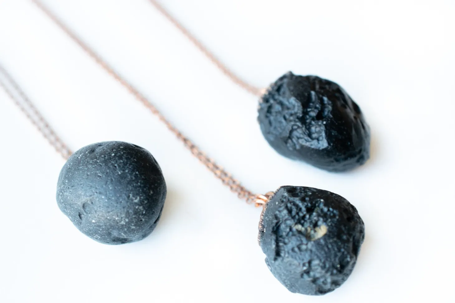 Tektite crystal necklace | Raw authentic tektite jewelry