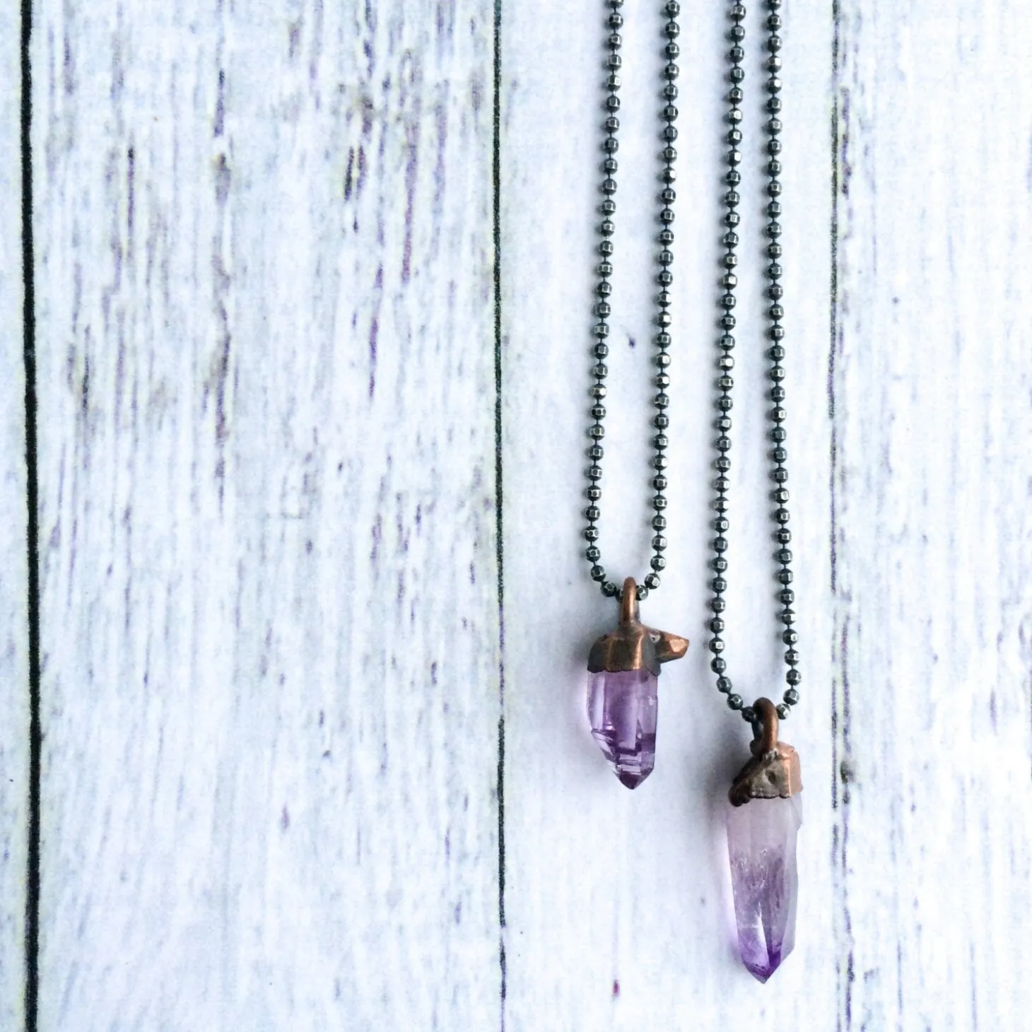Vera Cruz Amethyst necklace | Raw amethyst pendant
