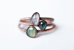 Watermelon tourmaline ring | Faceted tourmaline ring