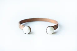 White Pearl Cuff Bracelet | Freshwater Pearl Bracelet